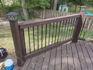 Deck Railing Repair and Staining in Manhattan