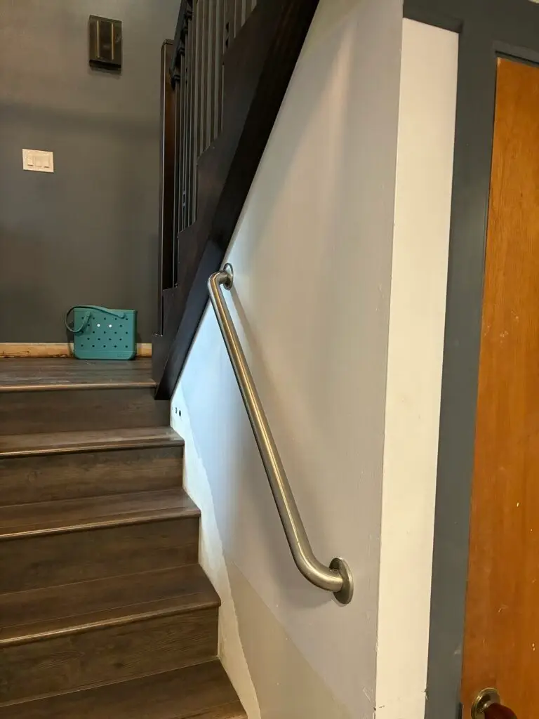 Staircase Handrail Installation in Manhattan — handrail brackets